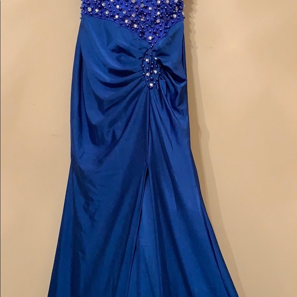 ✨NWT✨ PROM MAXI DRESS GOWN BLUE (size:S) - Picture 3 of 5